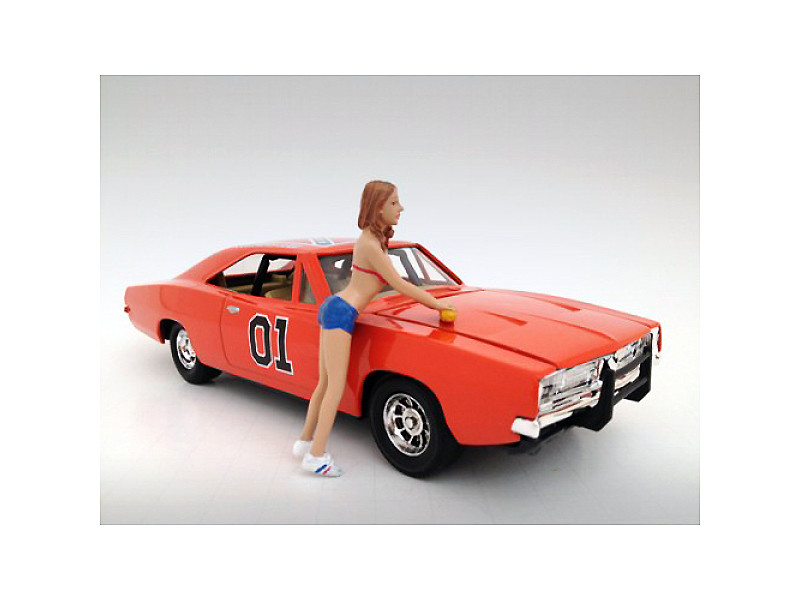 Jennifer Car Wash Girl Figurine for 1/24 Scale Models by American Diorama