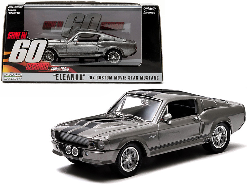 1967 Ford Shelby Mustang GT500 Eleanor Gone in Sixty Seconds 2000 Movie 1/43 Diecast Model Car Greenlight 86411