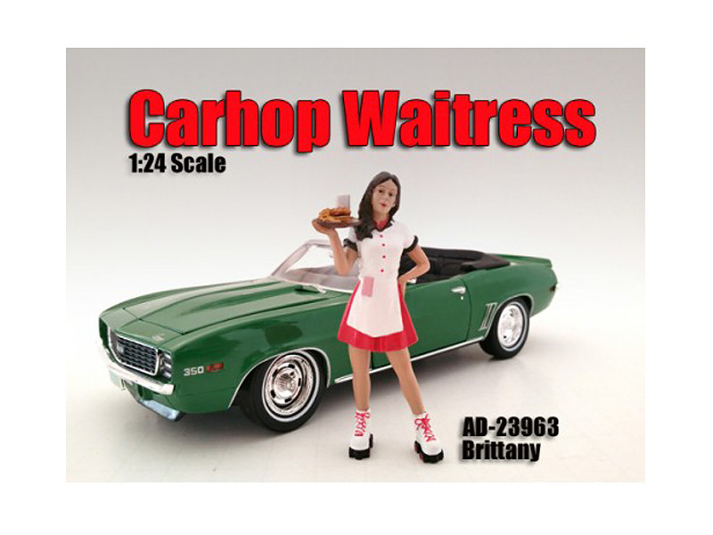 Carhop Waitress Brittany Figurine for 1/24 Scale Models by American Diorama