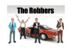 "The Robbers" 4 Piece Figure Set For 1:24 Scale Models American Diorama 23921 23922 23923 23924