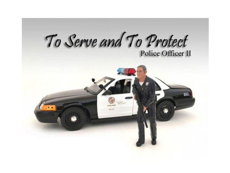 Police Officer II Figure For 1:18 Scale Models by American Diorama