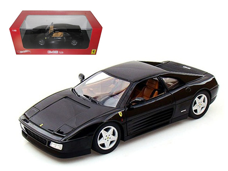 Ferrari 348 TB Black 1/18 Diecast Car Model Hot Wheels X5530 
