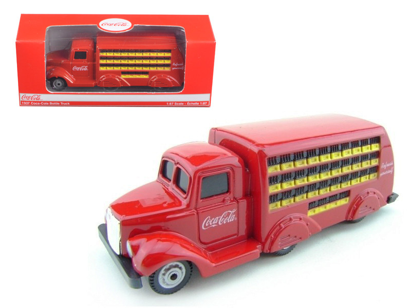 1937 Coca Cola Delivery Bottle Truck 1:87 HO Scale Diecast Model by Motorcity Classics
