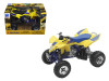 Suzuki Quad Racer R450 Yellow/Blue ATV Motorcycle 1/12 Diecast Model New Ray 43393