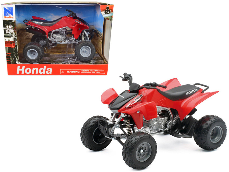 Honda TRX 450R Red ATV Motorcycle 1/12 Diecast Model New Ray 57093A