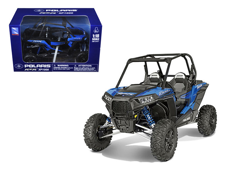 Polaris RZR XP 1000 Dune Buggy Woodoo Blue 1/18 Model New Ray 57593B