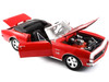 1967 Chevrolet Camaro SS 396 Convertible Red 1/18 Diecast Model Car Maisto 31684