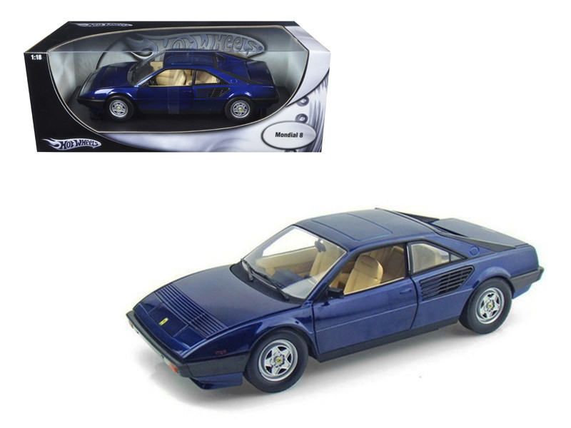 Ferrari Mondial 8 Blue 1/18 Diecast Model Car Hot Wheels P9883 