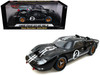 1966 Ford GT-40 MK 2 Black #2 1/18 Diecast Model Car Shelby Collectibles SC408