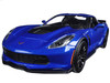 2015 Chevrolet Corvette Stingray C7 Z06 Blue 1/24 Diecast Model Car Maisto 31133