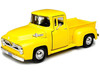 1955 Ford F-100 Pickup Truck Yellow 1/24 Diecast Model Car Motormax 79341