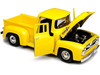 1955 Ford F-100 Pickup Truck Yellow 1/24 Diecast Model Car Motormax 79341