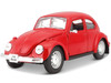 1973 Volkswagen Beetle Red 1/24 Diecast Model Car Maisto 31926