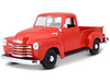 1950 Chevrolet 3100 Pick Up Truck Omaha Orange 1/25 Diecast Model Maisto 31952