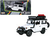 Toyota FJ40 Land Cruiser White "4x4 Overlanders" Series 1/24 Diecast Model Car Motormax 79137