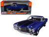 1970 Chevrolet El Camino SS 396 Blue 1/24 Diecast Model Car Motormax 79347