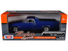 1970 Chevrolet El Camino SS 396 Blue 1/24 Diecast Model Car Motormax 79347