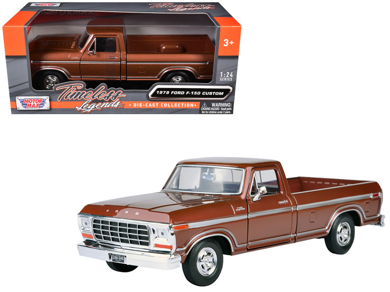1979 Ford F-150 Pickup Truck Brown 1/24 Diecast Model Car Motormax 79346