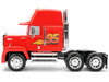 Mack Truck #95 Red Cars 2006 Movie Hollywood Rides Series Diecast Model Car Jada 98103