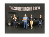 The Street Racing Crew 4 Piece Figure Set For 1:18 Scale Models American Diorama 77431 77432 77433 77434