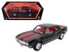 1967 Chevrolet Camaro Z/28 Black with Red Stripes 1/18 Diecast Model Car Road Signature 92188