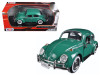 1966 Volkswagen Beetle Green 1/24 Diecast Model Car Motormax 73223