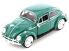 1966 Volkswagen Beetle Green 1/24 Diecast Model Car Motormax 73223