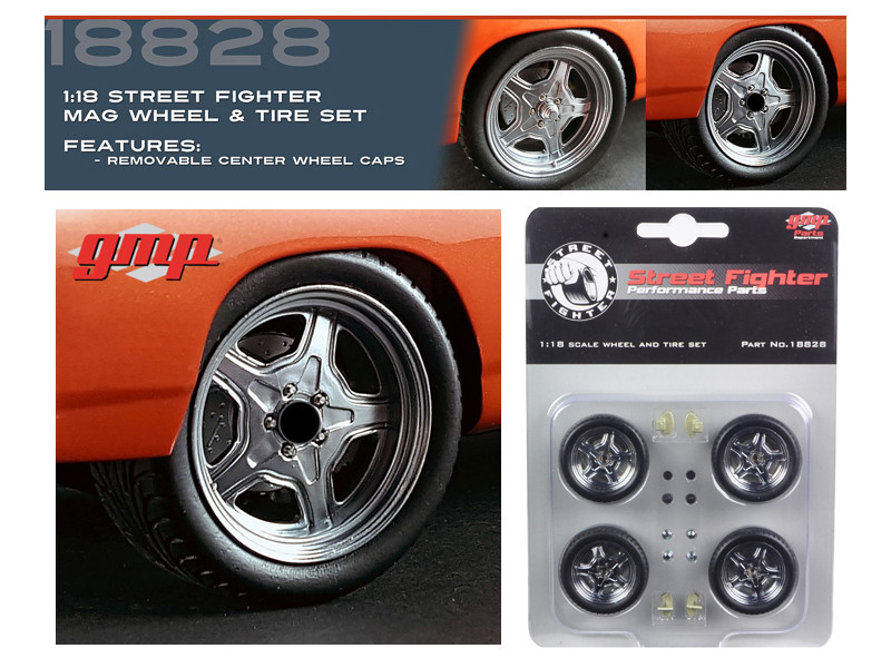 Street Fighter Mag Wheel and Tire Set of 4 pieces from 