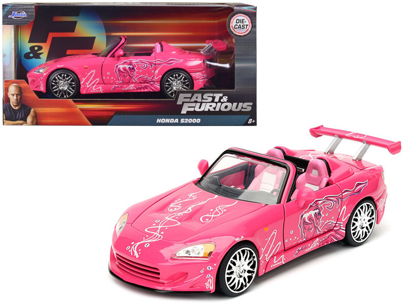 Suki's 2001 Honda S2000 Pink Fast & Furious Movie 1/24 Diecast Model Car Jada 97604