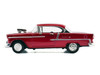 1955 Chevrolet Bel Air Burgundy With Blower Timeless Classics 1/18 Diecast Model Car Motormax 79002