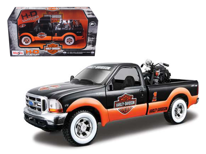 Diecast Model Cars Wholesale Toys Dropshipper Drop Shipping 1999 Ford F 350 Pickup Truck With Harley Davidson 1936 El Knucklehead Motorcycle 1 24 Orange Black White Wheels Maisto 32172 Drop Shipping Wholesale Drop Ship