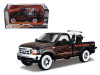 1999 Ford F-350 Super Duty Pickup 1/27 Black with Flames & 2002 FLSTB Night Train Harley Davidson 1/24 Maisto 32181