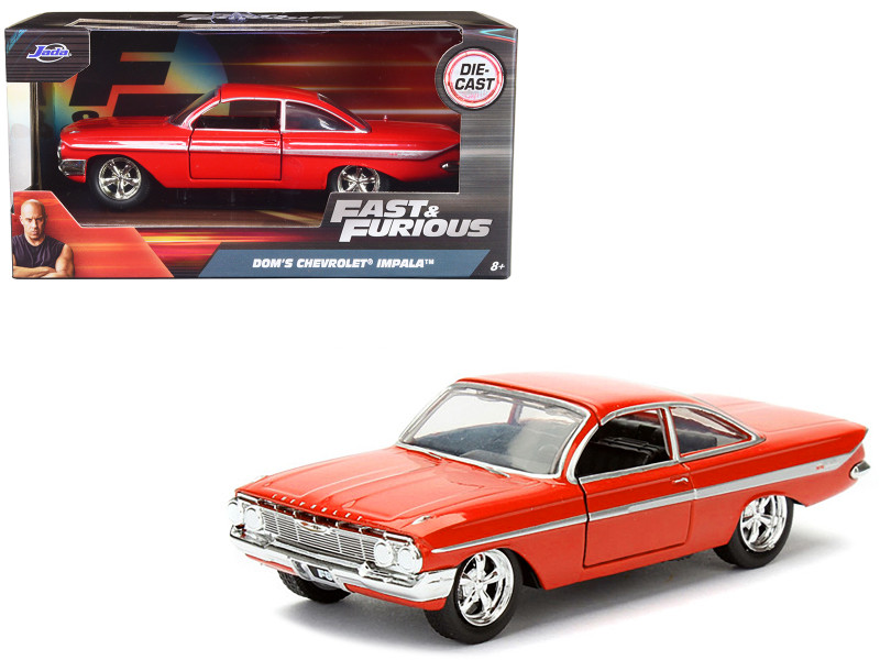 Dom's Chevrolet Impala Red Fast & Furious F8 The Fate of the Furious Movie 1/32 Diecast Model Car Jada 98304