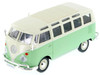 Volkswagen Van Samba Bus Green 1/25 Diecast Model Car Maisto 31956