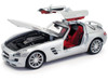 Mercedes Benz SLS AMG Gullwing Silver 1/18 Diecast Model Car Maisto 36196