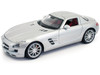 Mercedes Benz SLS AMG Gullwing Silver 1/18 Diecast Model Car Maisto 36196