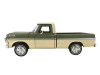 1969 Ford F-100 Pickup Truck Green and Cream 1/24 Diecast Model Car Motormax 79315