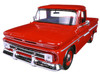 1966 Chevrolet C10 Fleetside Pickup Truck Red 1/24 Diecast Model Car Motormax 73355