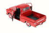 1958 Chevrolet Apache Fleetside Pickup Truck Red 1/24 Diecast Model Car Motormax 79311