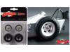Vintage Dragster Wheels and Tires Set of 4 from The Chizler V Vintage Dragster 1/18 Model GMP 18854