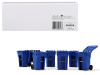 Set of 6 Blue Garbage Trash Bin Containers Replica 1/34 First Gear 90-0518