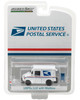 United States Postal Service USPS Long Life Postal Mail Delivery Vehicle LLV with Mailbox Accessory Hobby Exclusive 1/64 Diecast Model Car Greenlight 29888