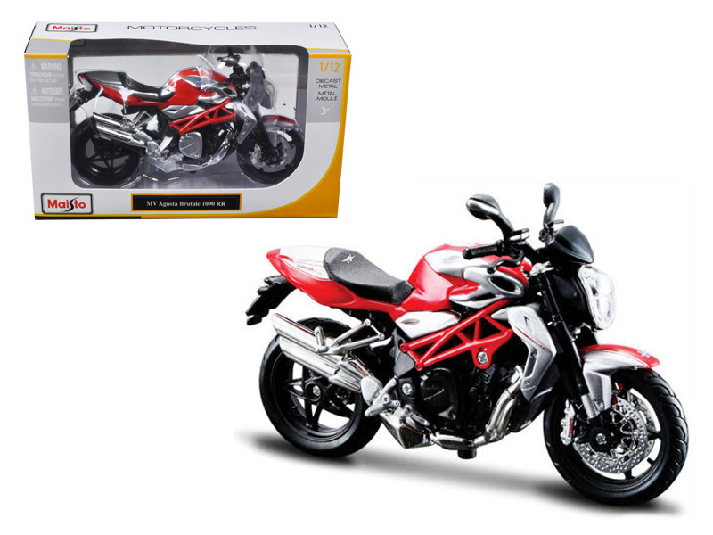 2012 MV Agusta Brutale 1090 RR Red/Silver 1/12 Motorcycle Maisto 11097
