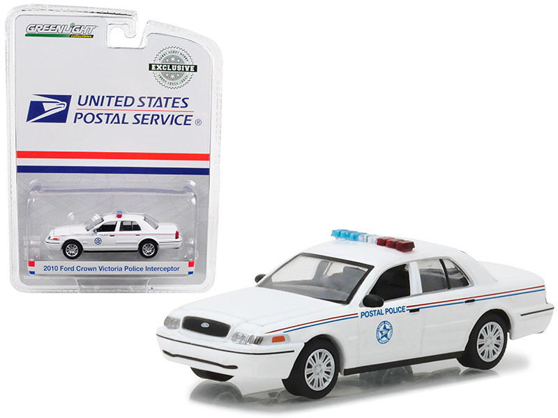  2010 Ford Crown Victoria United States Postal Service USPS Police 1/64 Diecast Model Car Greenlight 29891