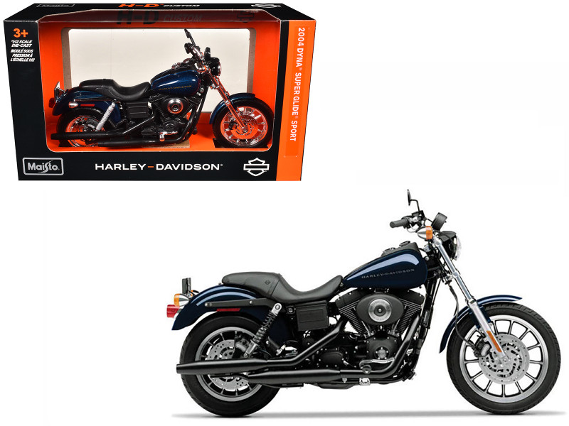 2004 Harley Davidson Dyna Super Glide Sport Bike Motorcycle 1/12 Model
Maisto 32321