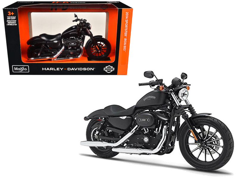 2014 Harley Davidson Sportster Iron 883 Motorcycle Model 1/12 Maisto 32326