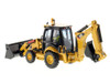 CAT Caterpillar 420E Center Pivot Backhoe Loader with Working Tools with Operator 1/50 Diecast Model Diecast Masters 85143