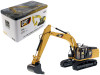 CAT Caterpillar 336E H Hybrid Hydraulic Excavator with Operator High Line Series 1/50 Diecast Model Diecast Masters 85279