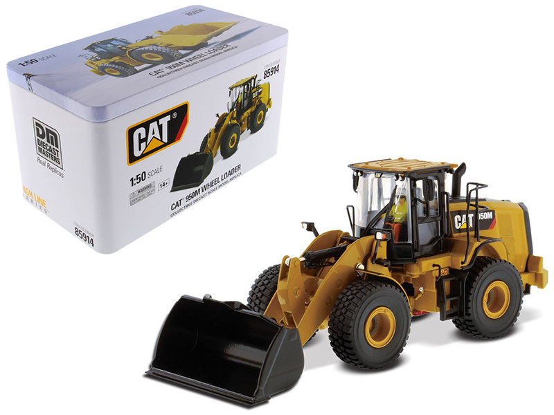 CAT Caterpillar 950M Wheel Loader with Operator High Line Series 1/50 Diecast Model Diecast Masters 85914