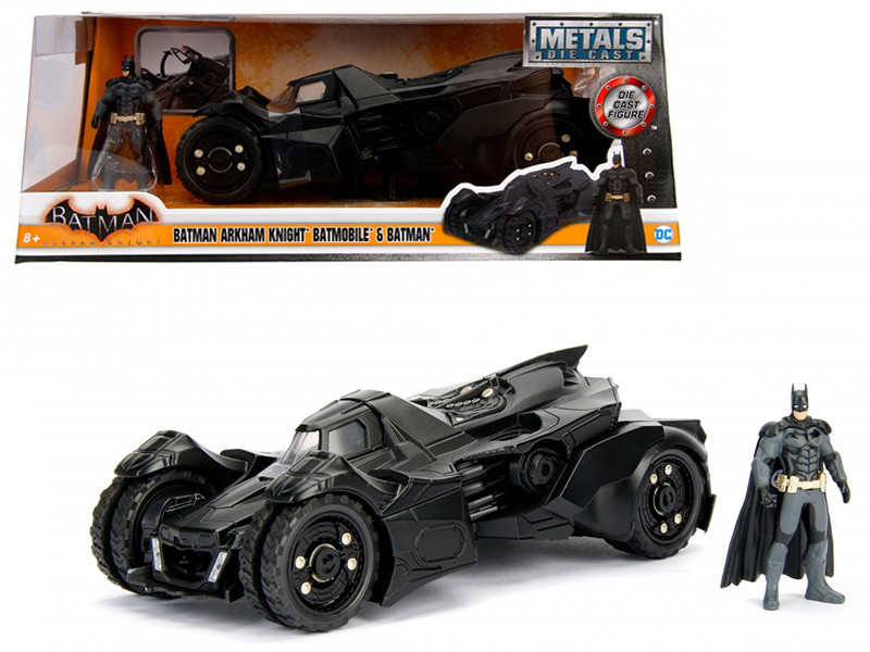 Arkham Knight Batmobile with Diecast Batman Figure 1/24 Diecast Model Car Jada 98037